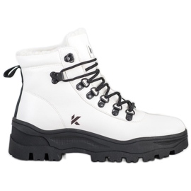 Kylie Botas de montaña en la plataforma Blanco / Negro