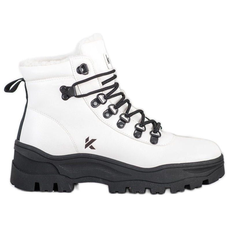 Kylie Botas de montaña en la plataforma Blanco / Negro