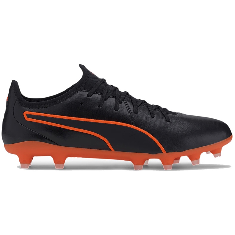 Zapatos de fútbol Puma King Pro Fg negro-naranja 105608 06 multicolor