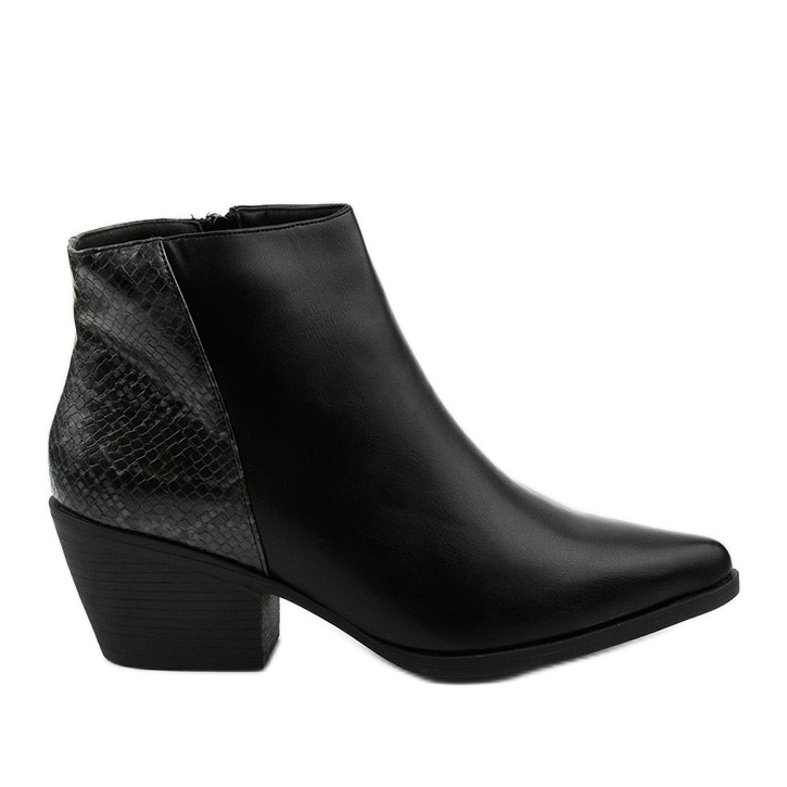 Botas vaqueras de mujer Prerent negras negro gris