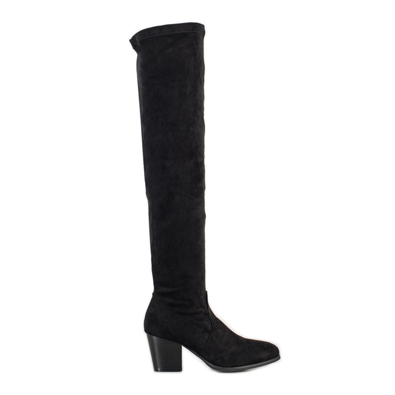 SHELOVET Botas con estilo sobre la rodilla negro SHELOVET Botas con estilo sobre la rodilla negro