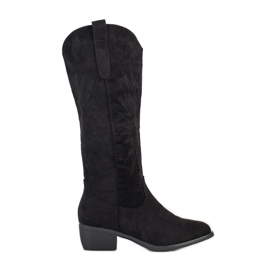 Bestelle Botas de vaquero casual negro