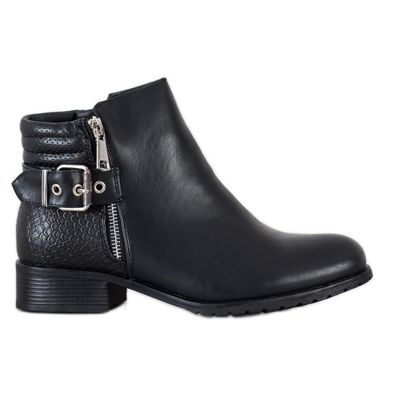 Kayla Botas casuales con hebilla negro