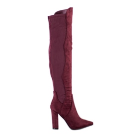 Sweet Shoes Botas altas en Spitz rojo