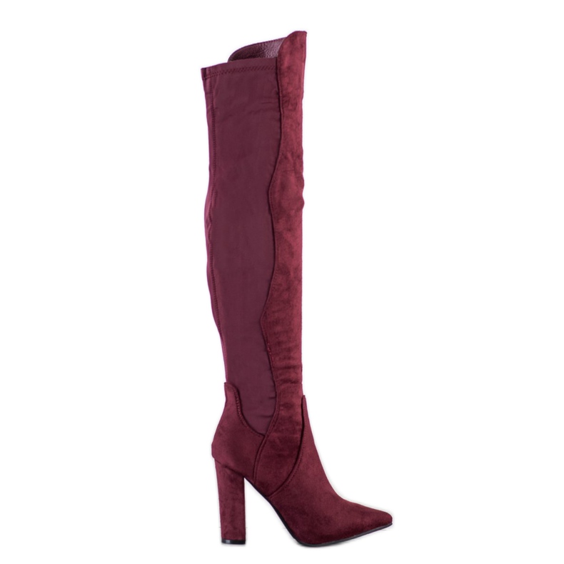Sweet Shoes Botas altas en Spitz rojo