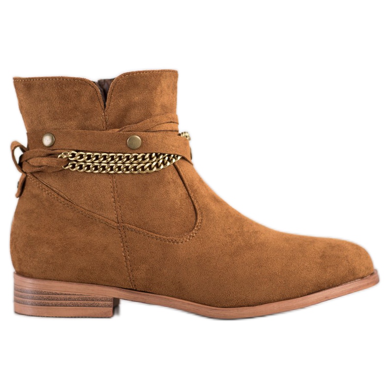 Cm Paris Vaqueras con una cadena decorativa marrón Cm Paris Vaqueras con una cadena decorativa marrón