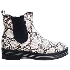SHELOVET Botas En La Plataforma Con Circonita Cúbica multicolor