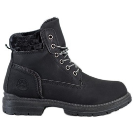 SHELOVET Botas de montaña con parte superior de terciopelo negro