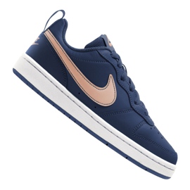 Zapatillas Nike Court Borough Low 2 (GS) Jr BQ5448-401 beige azul marino