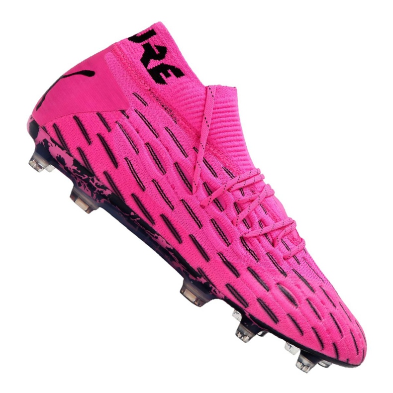 Botas de fútbol Puma Future 6.1 Netfit Fg / Ag M 106179-03 rosa, negro rosado Botas de fútbol Puma Future 6.1 Netfit Fg / Ag M 106179-03 rosa, negro rosado