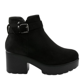 Botines con plataforma Meridvielle negros