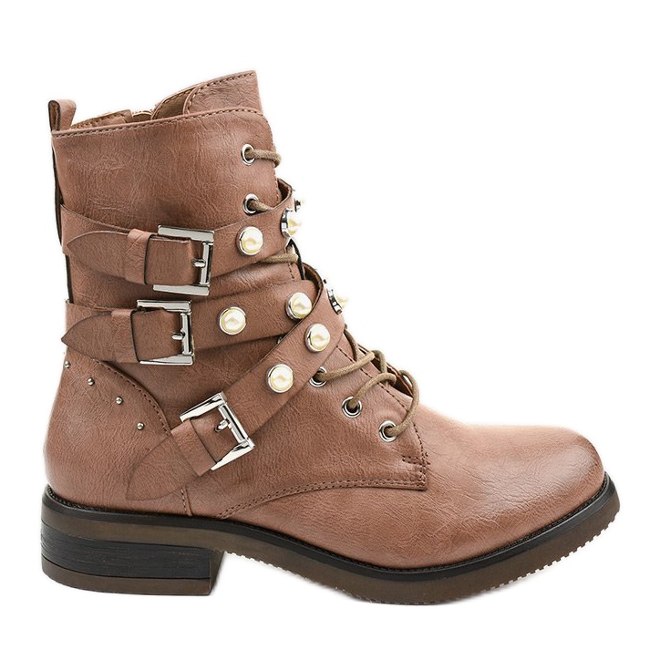 Botas con cordones marrones de Sarerris marrón