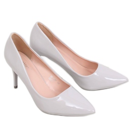 Zapatos de salón en gris lacado gris NF-48P Grey Ii Species