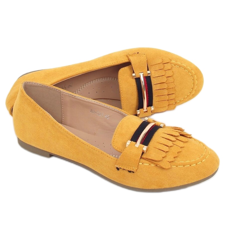 Mocasines de mujer honey 88-381 Yellow amarillo