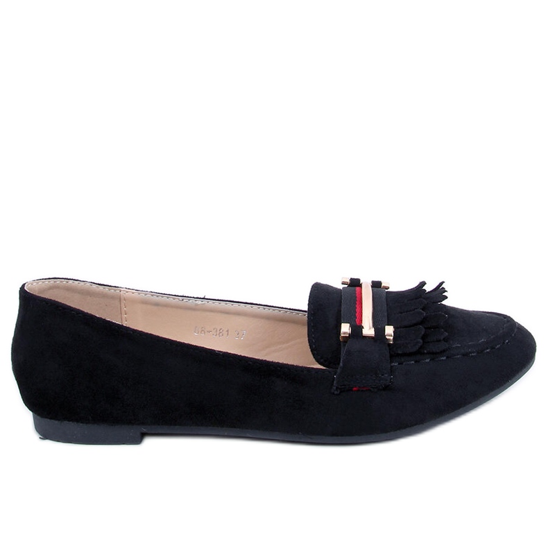 Mocasines negros de mujer 88-381 Negro
