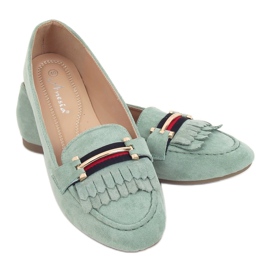 Mocasines mujer aguamarina 88-381 Verde