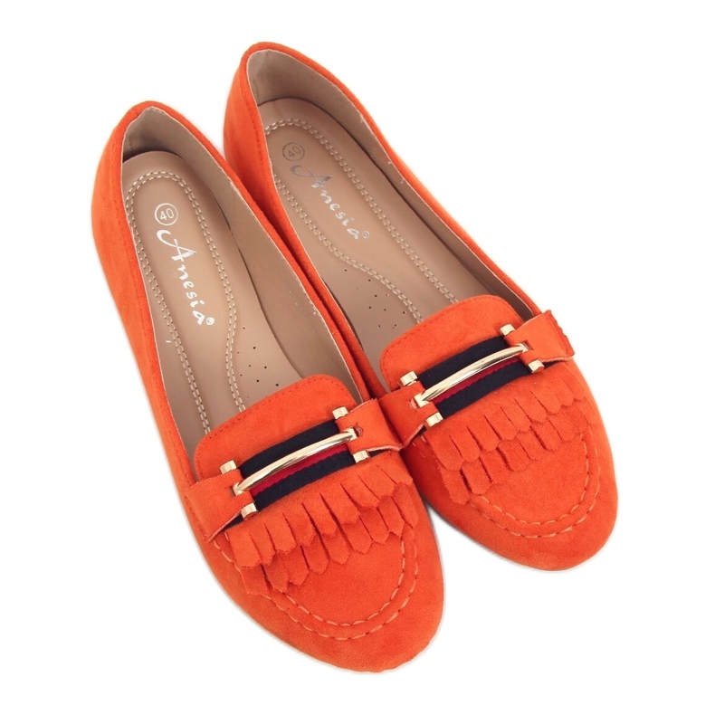 Mocasines de mujer naranja 88-381 Orange