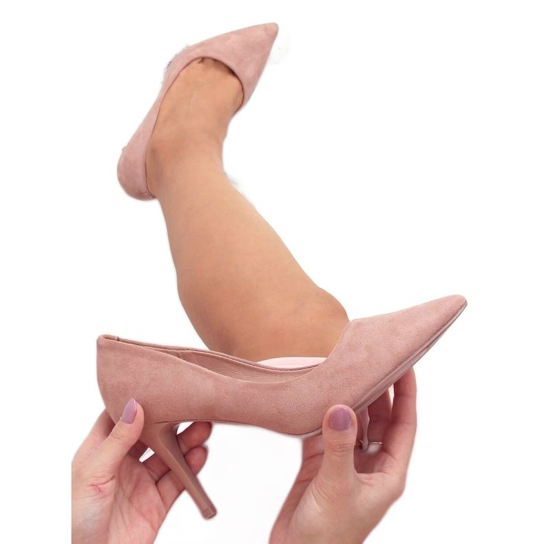 Zapatos cómodos en un pin rosa LE012P rosa sucio rosado