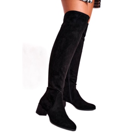 Botas de ante mujer Sergio Leone negro KZ299