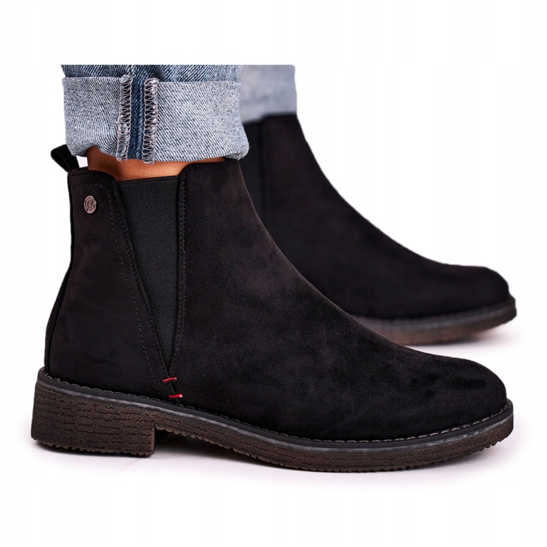 Botas clásicas para mujer Jodhpur Suede Black Heather negro Botas clásicas para mujer Jodhpur Suede Black Heather negro