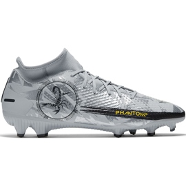 Zapatos de fútbol Nike Phantom Gt Scorpion Academy Dynamic Fit FG / MG DA2266 001 gris-plata plata