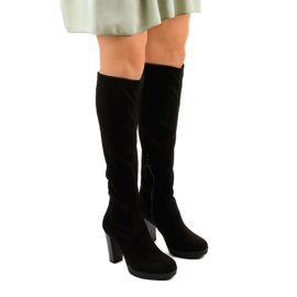 Botas negras de gamuza Funnyfreeze negro