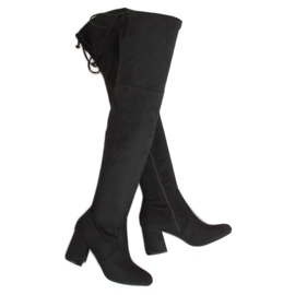 Botas negras de tacón 2C1X1809-27 Black negro