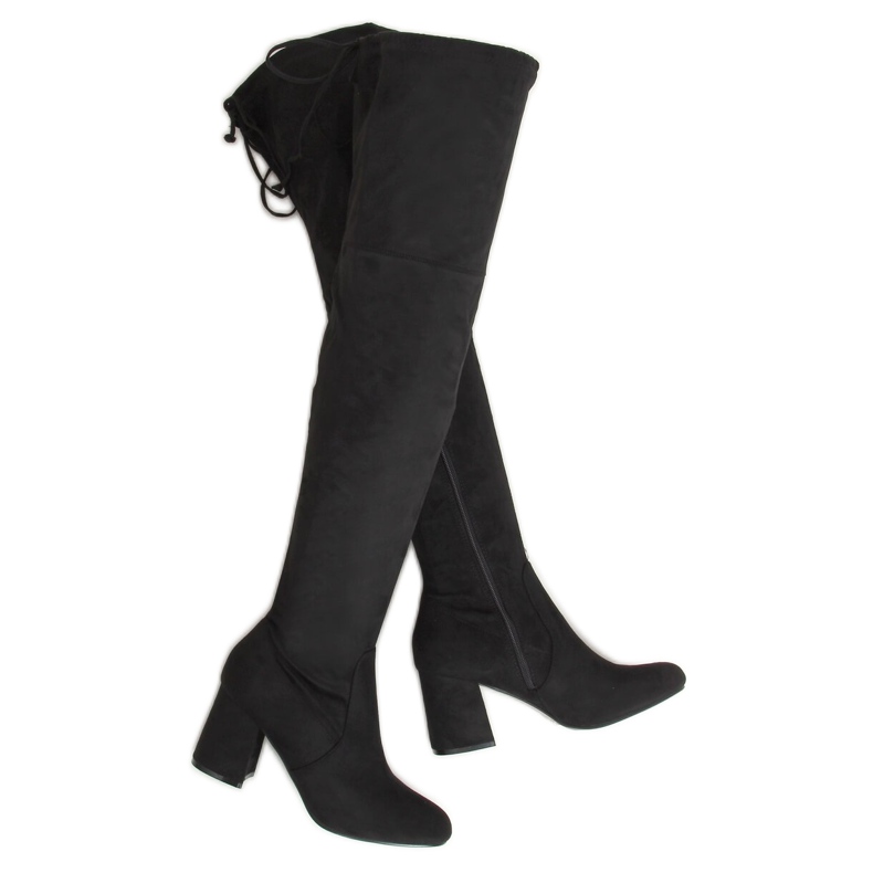 Botas negras de tacón 2C1X1809-27 Black negro