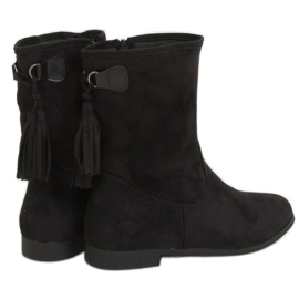 Botas negras para mujer J19-97 Negro Ii Calidad