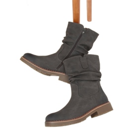 Gris Botas grises para mujer 6981 Gris