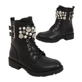 Negro Botas para mujer negro 7670-PA Negro