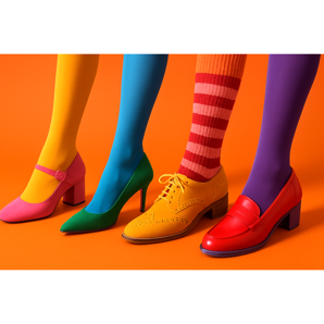 Mechas y calcetines coloridos: una guía de conexión elegante con calzado