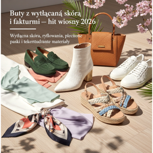 Zapatos con piel y texturas repujadas: el éxito de la primavera de 2026