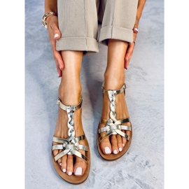 Sandalias mujer Aguilera Gold dorado 3