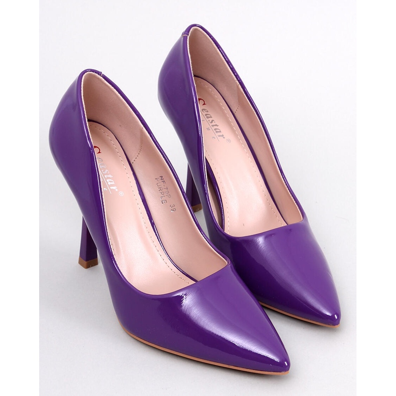 Zapatos de tacón alto lacados Anika Morado para mujer púrpura 1