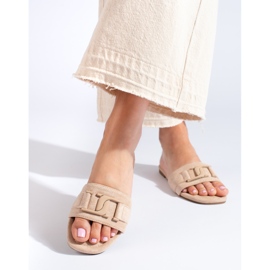 Babucha mujer Shelovet ante beige 3