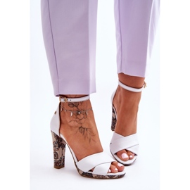Sandalias Tacón Piel Maciejka 06081-11 Blanco 1