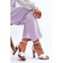 Sandalias Tacón Piel Maciejka 06081-11 Blanco 4