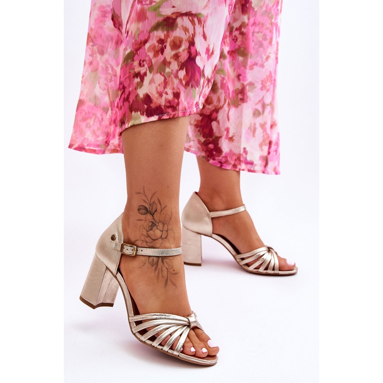 Sandalias Cómodas Piel Maciejka 06025-25 Oro dorado 2