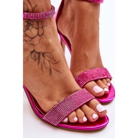 Sandalias Mujer Tacón Alto Fucsia Perfecto rosa 2