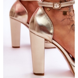 Sandalias de tacón alto Mandy doradas dorado 7