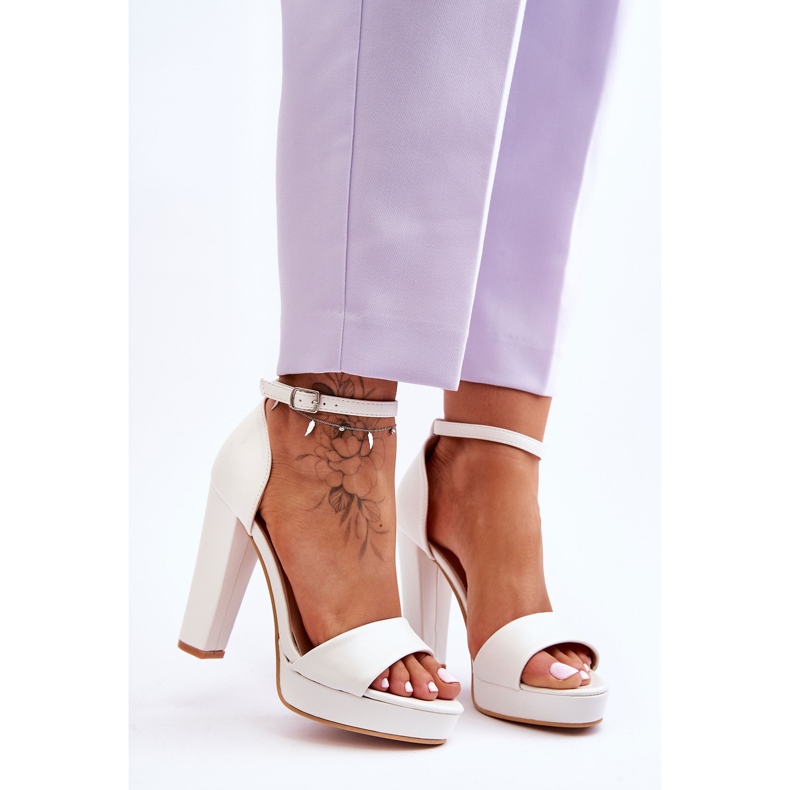 WS1 Sandalias Tacón Mandy Blancas blanco 1 WS1 Sandalias Tacón Mandy Blancas blanco 1