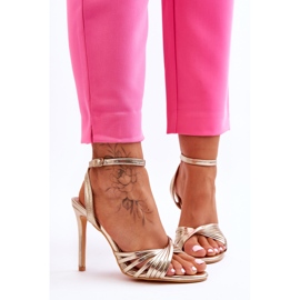Sandalias De Mujer De Tacón Alto My Darling Doradas dorado 1