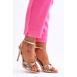 Sandalias De Mujer De Tacón Alto My Darling Doradas dorado 7
