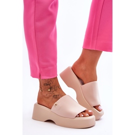 Zapatillas Mujer Plataforma Beige Carmela 4