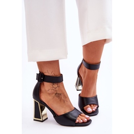 PS1 Elegantes Sandalias Tacón Alto Negro Sorel 1 PS1 Elegantes Sandalias Tacón Alto Negro Sorel 1