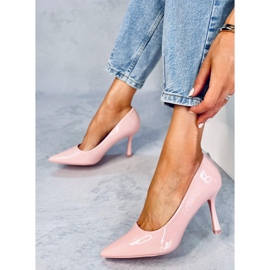 Zapatos de salón mujer Ladd Pink lacados rosado 4