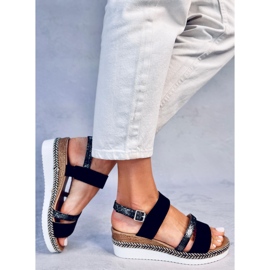 Sandalias de cuña de Frazier Black negro 5