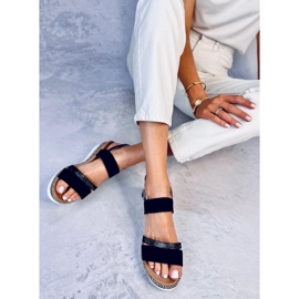 Sandalias de cuña de Frazier Black negro 4