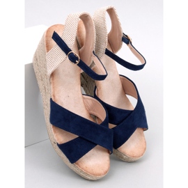 Sandalias cuña alpargata Willa Blue azul 1